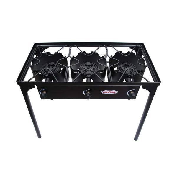 Triple Burner Propane Cooker Outdoor Camp Stove S42332