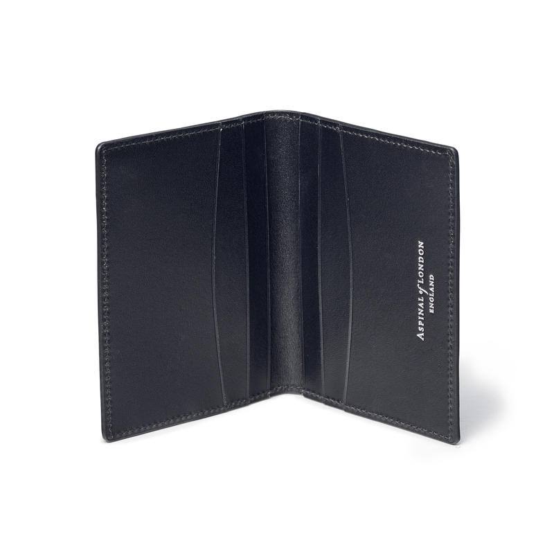 Black Double Fold Credit Card Holder O495