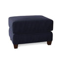 Wayfair Custom Upholstery Sarah 29x22 Rectangle Standard Ottoman Body Fabric: Sunbrella Canvas Navy