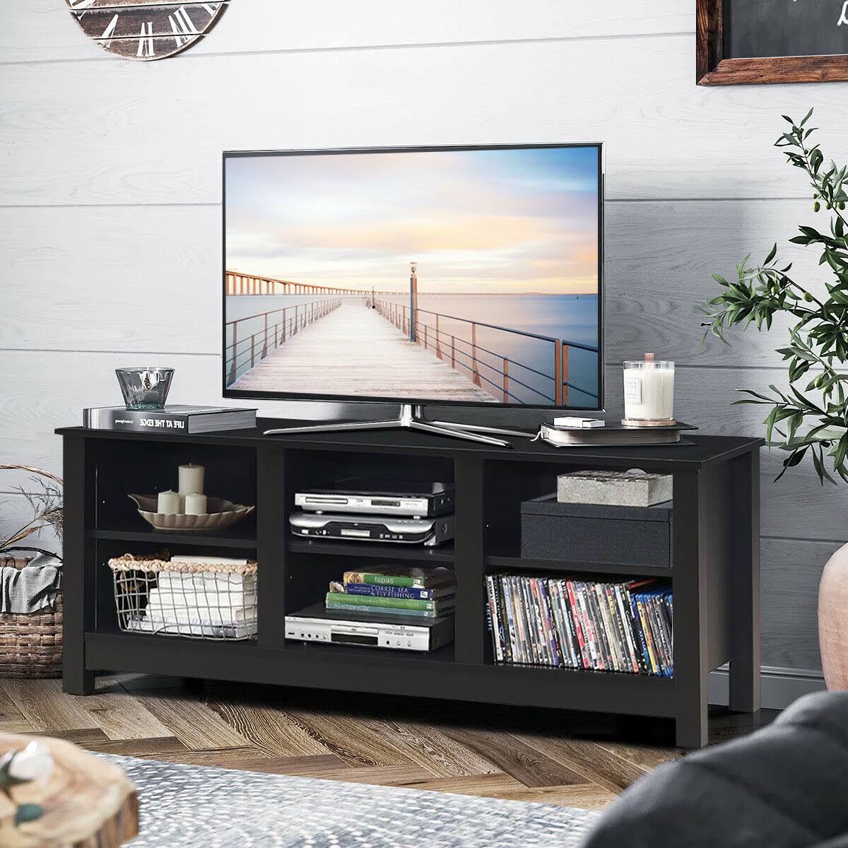 TV Stand Cabinet Black N266