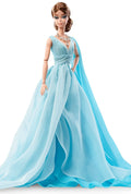 Barbie Fashion Model Collection - Blue Chiffon Ball Gown Doll