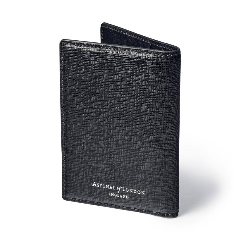 Black Double Fold Credit Card Holder O495
