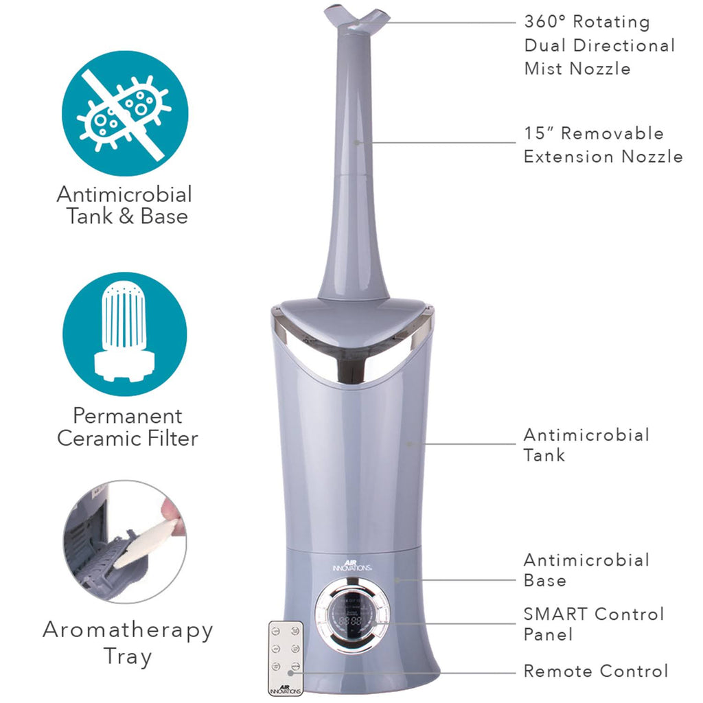 Ultrasonic Cool Mist Humidifier 1.7 gal with Remote S170579