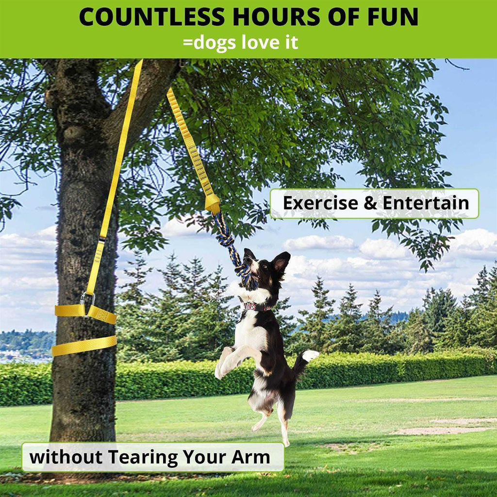 Dog Hanging Bungee Tug Toy for Small to Large Dogs L547