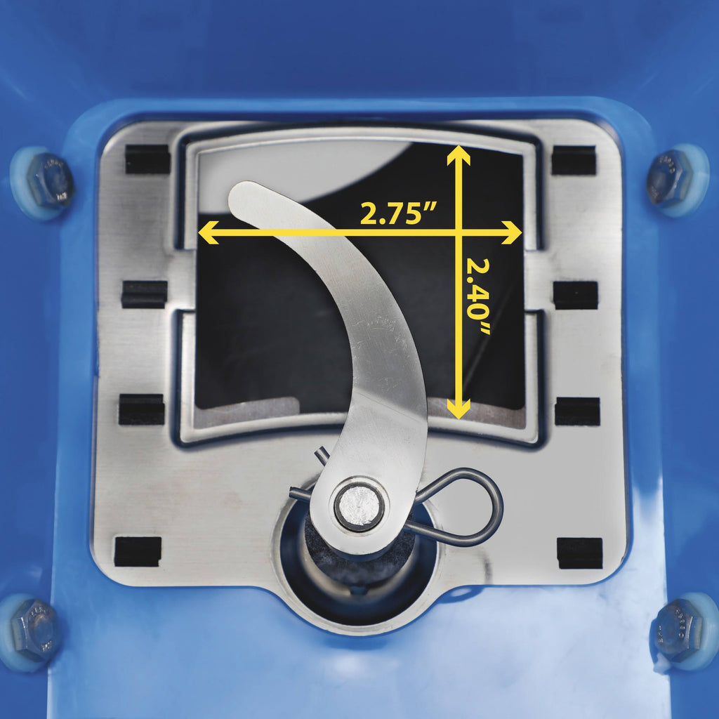 Ice Melt and Salt Spreader with Deflector, 150 lbs. Capacity B340196
