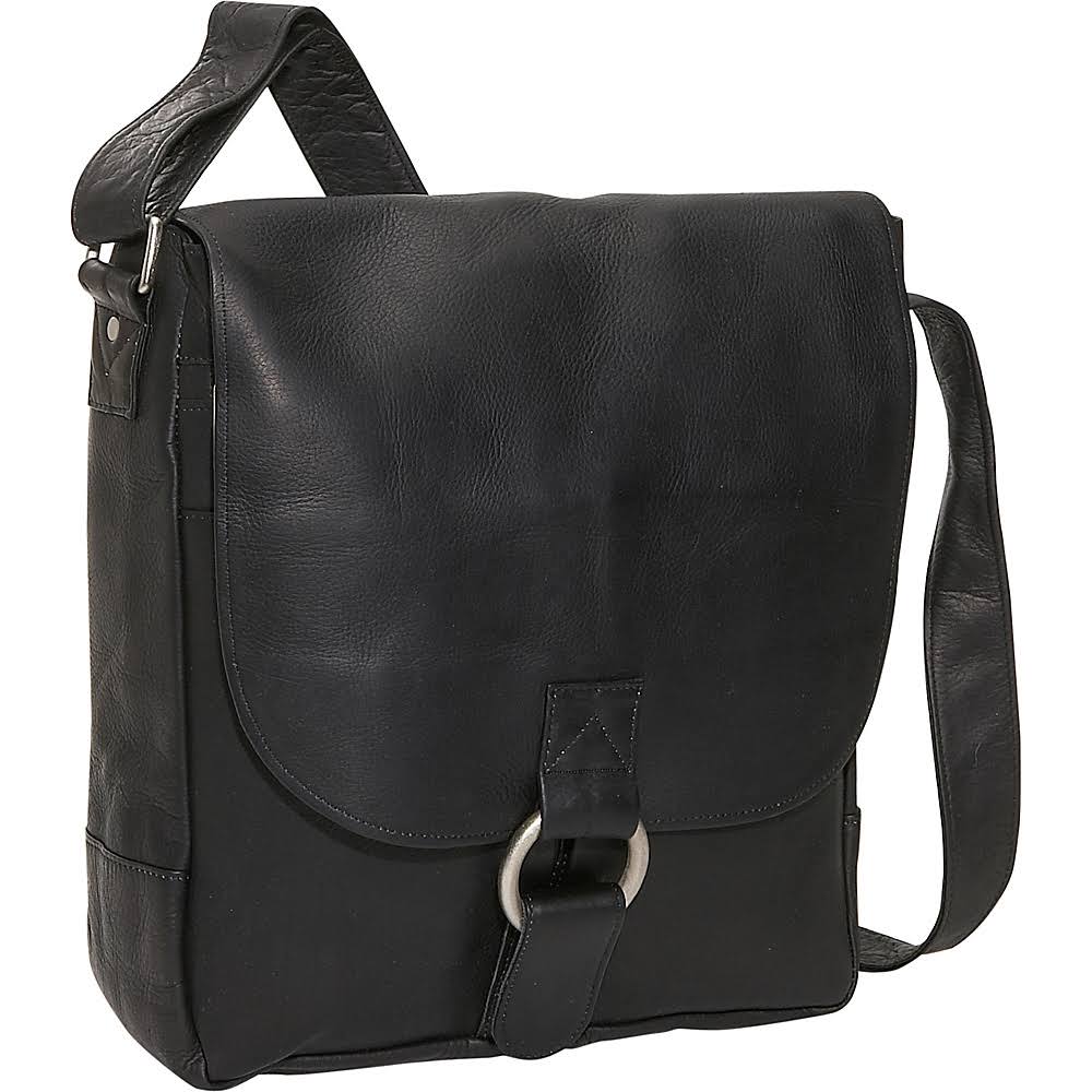 David King Vertical Laptop Messenger - Black