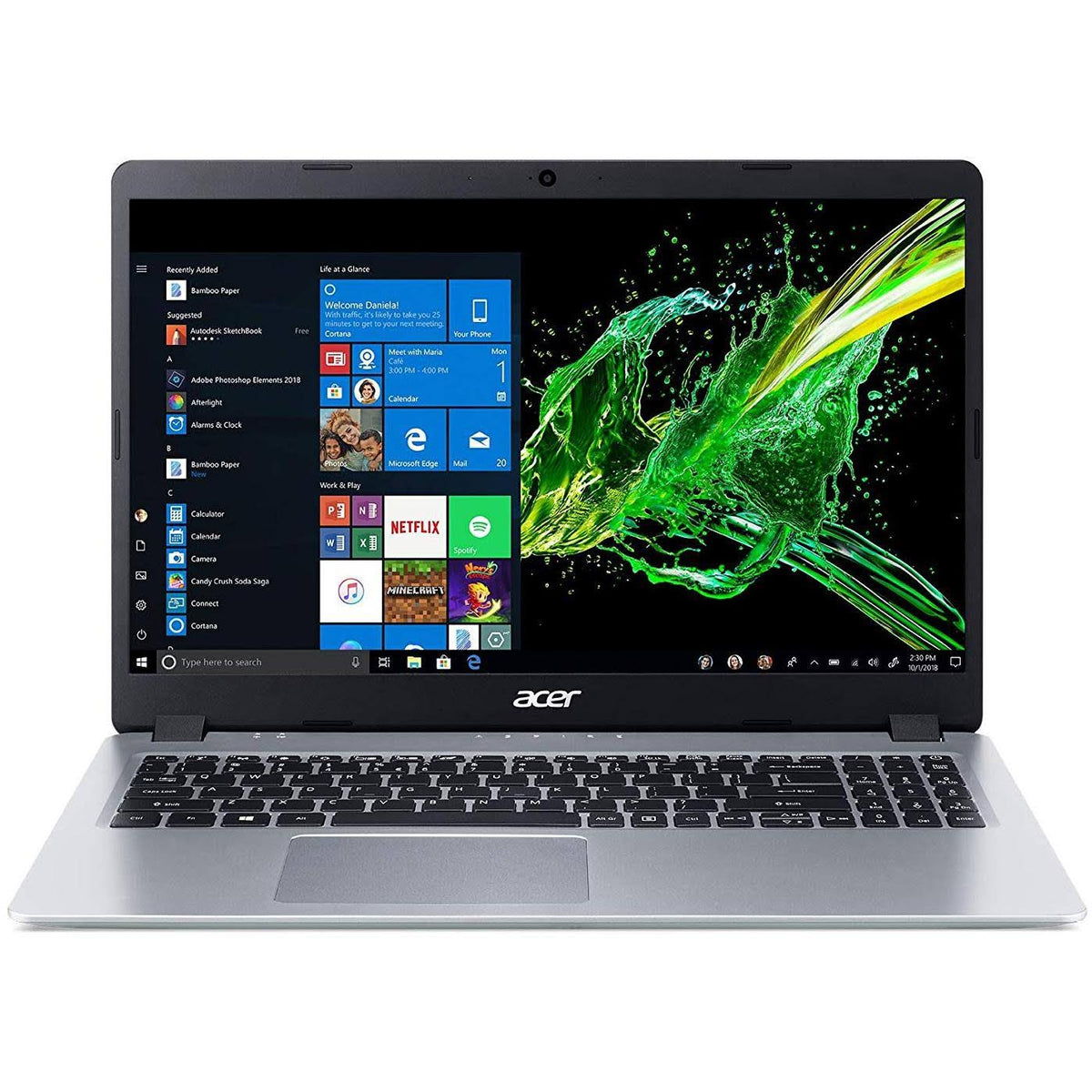 Acer Aspire 5 A515-54-51DJ 15.6″ Notebook - Core i5 8265U 1.6 GHz - 8 GB RAM - 256 GB SSD - Pure Silver