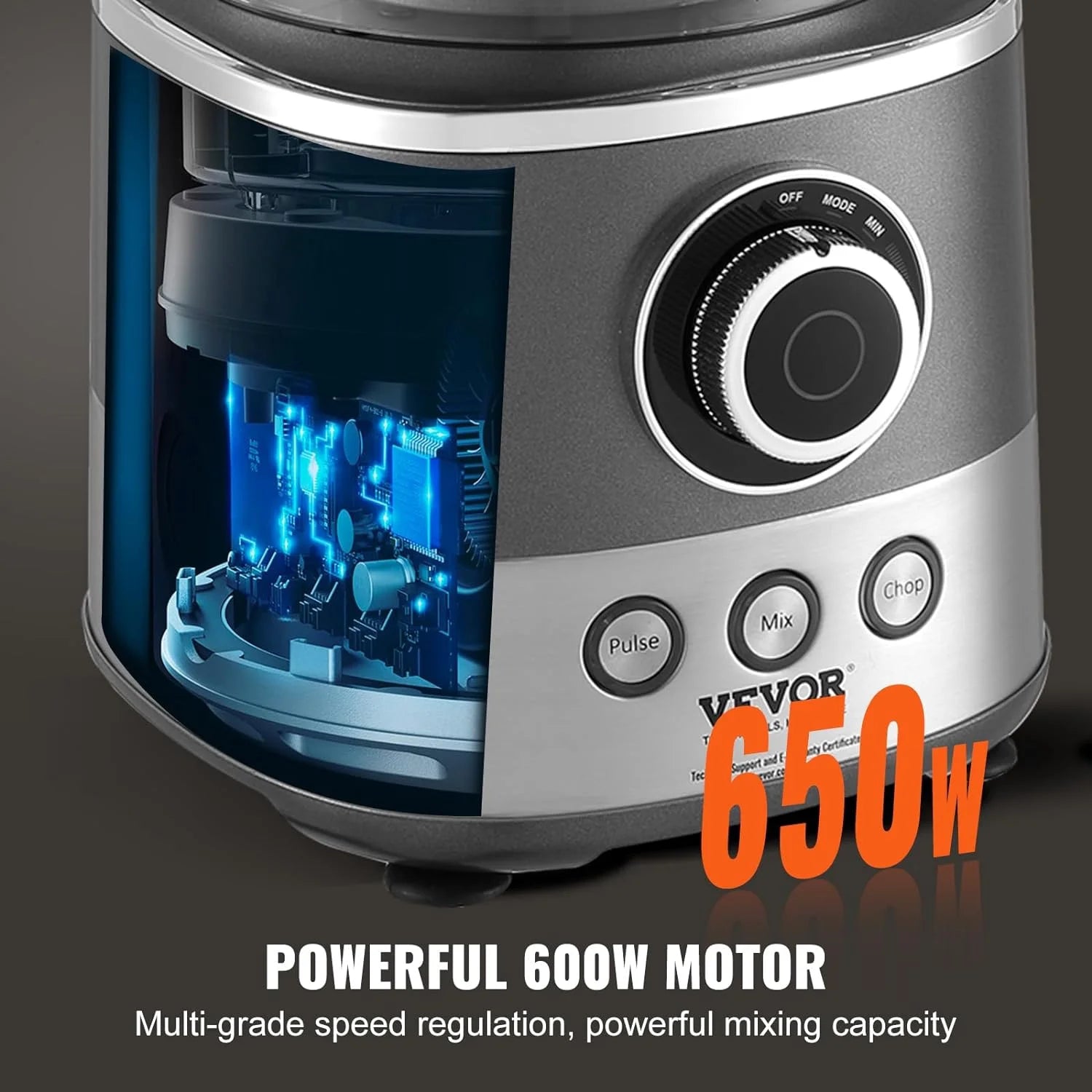 14-Cup Vegetable Chopper, 2-Speed Electric Food Processor J10620