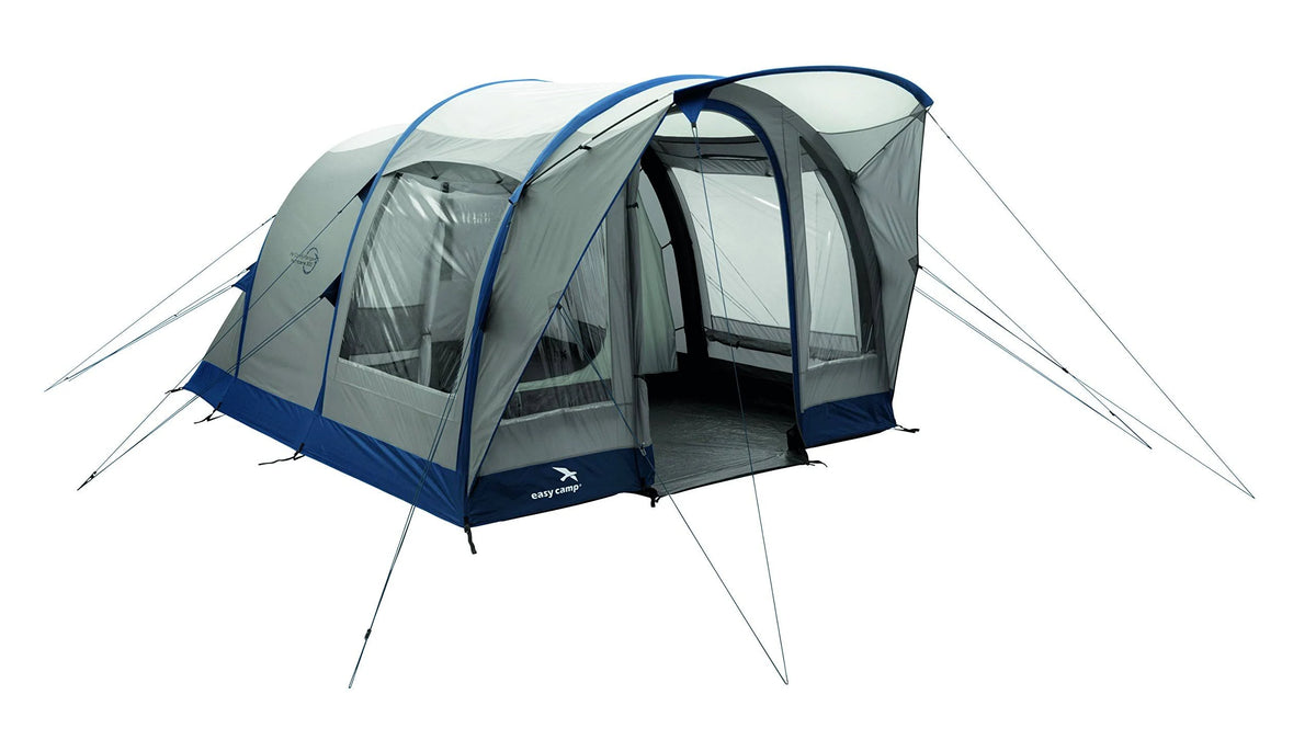 Easy Camp Hurricane 300 Inflatable Tunnel Tent - 3 Person, 2 Rooms, Light/Dark Blue, 120253