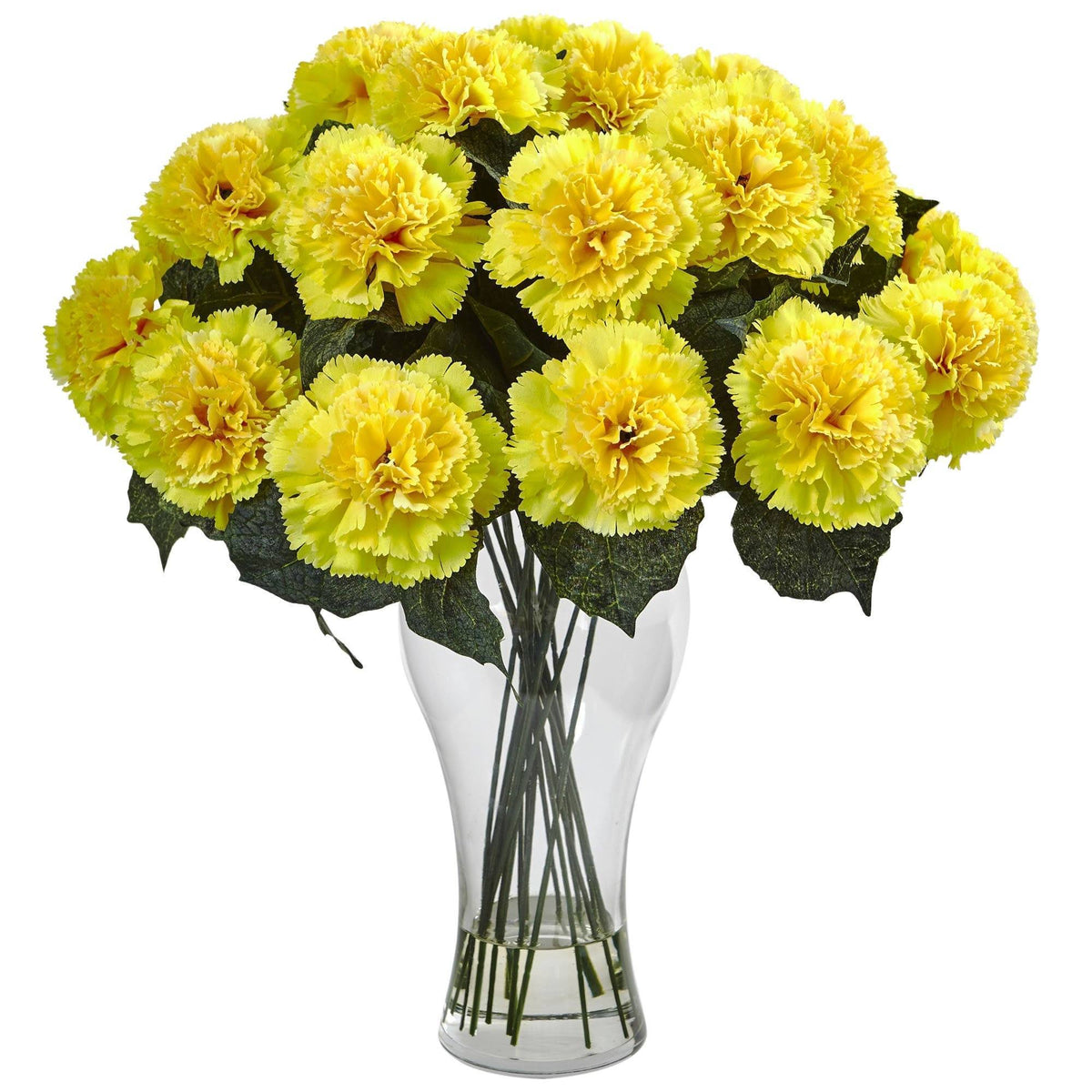 Carnation Arrangement with Vase Orange E6759