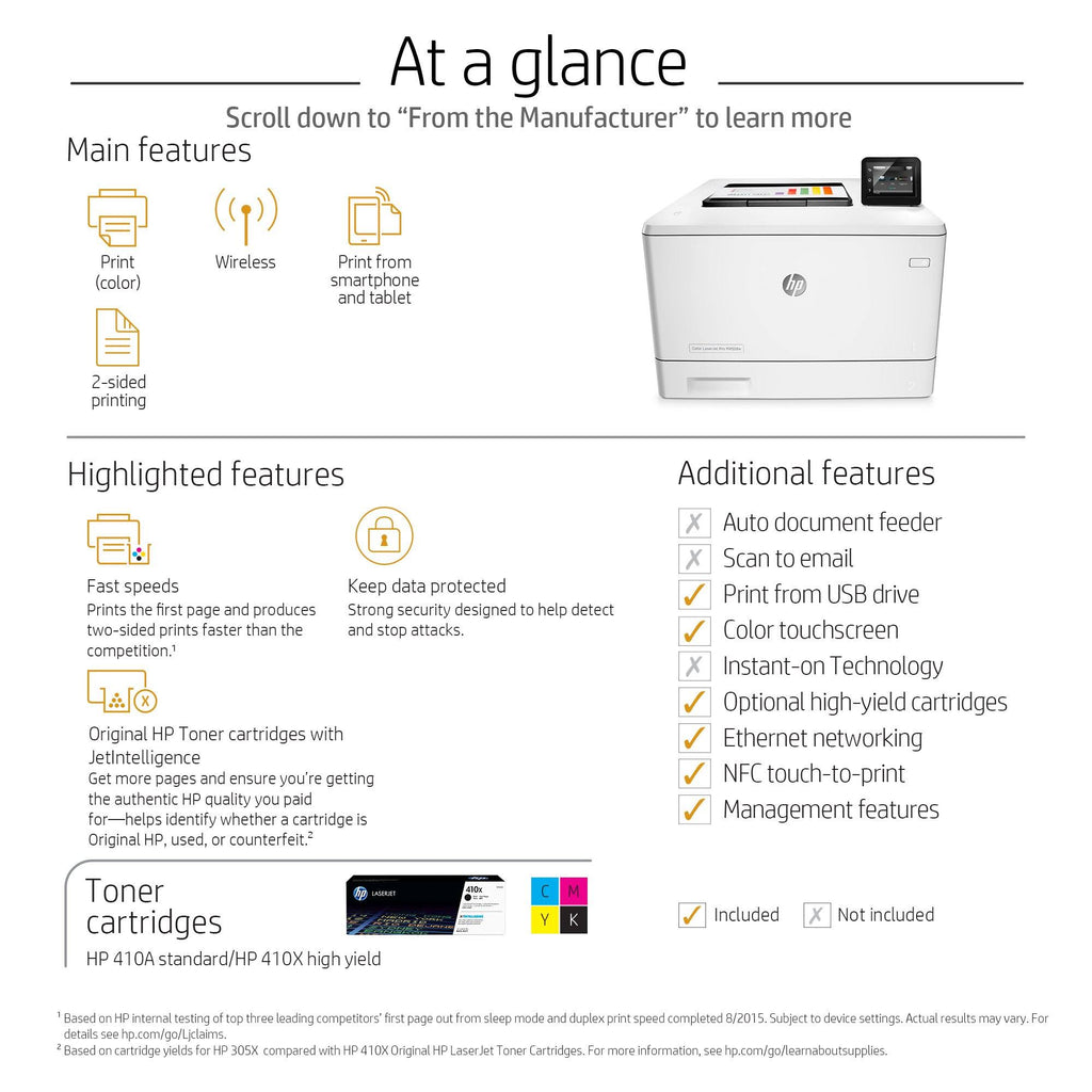 Wireless Color Laser Printer with Duplex Printing M1371