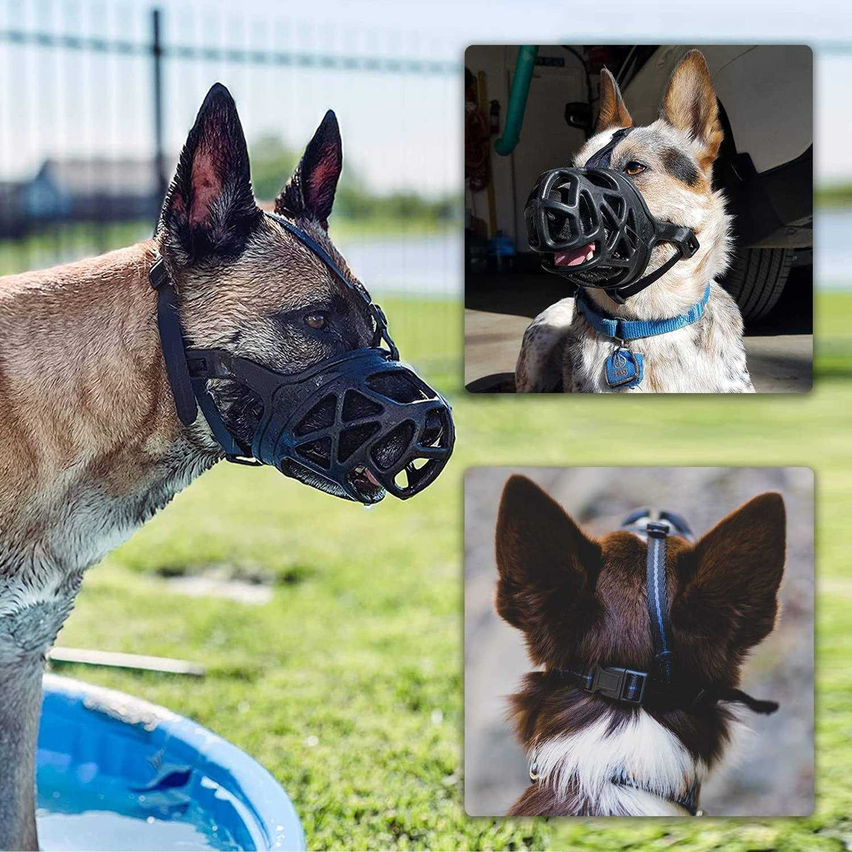 Breathable Basket Dog Muzzle for Small to X-Large Dogs B663