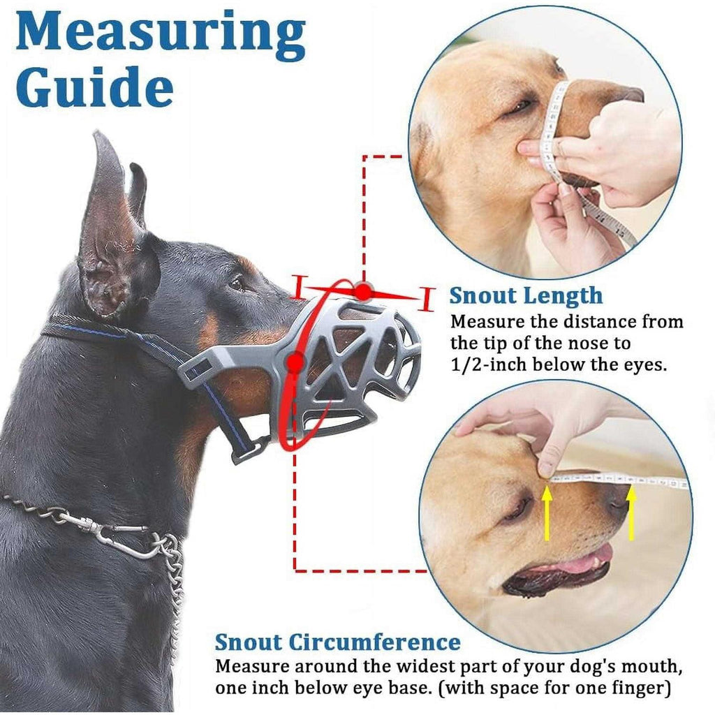 Breathable Basket Dog Muzzle for Small to X-Large Dogs B663