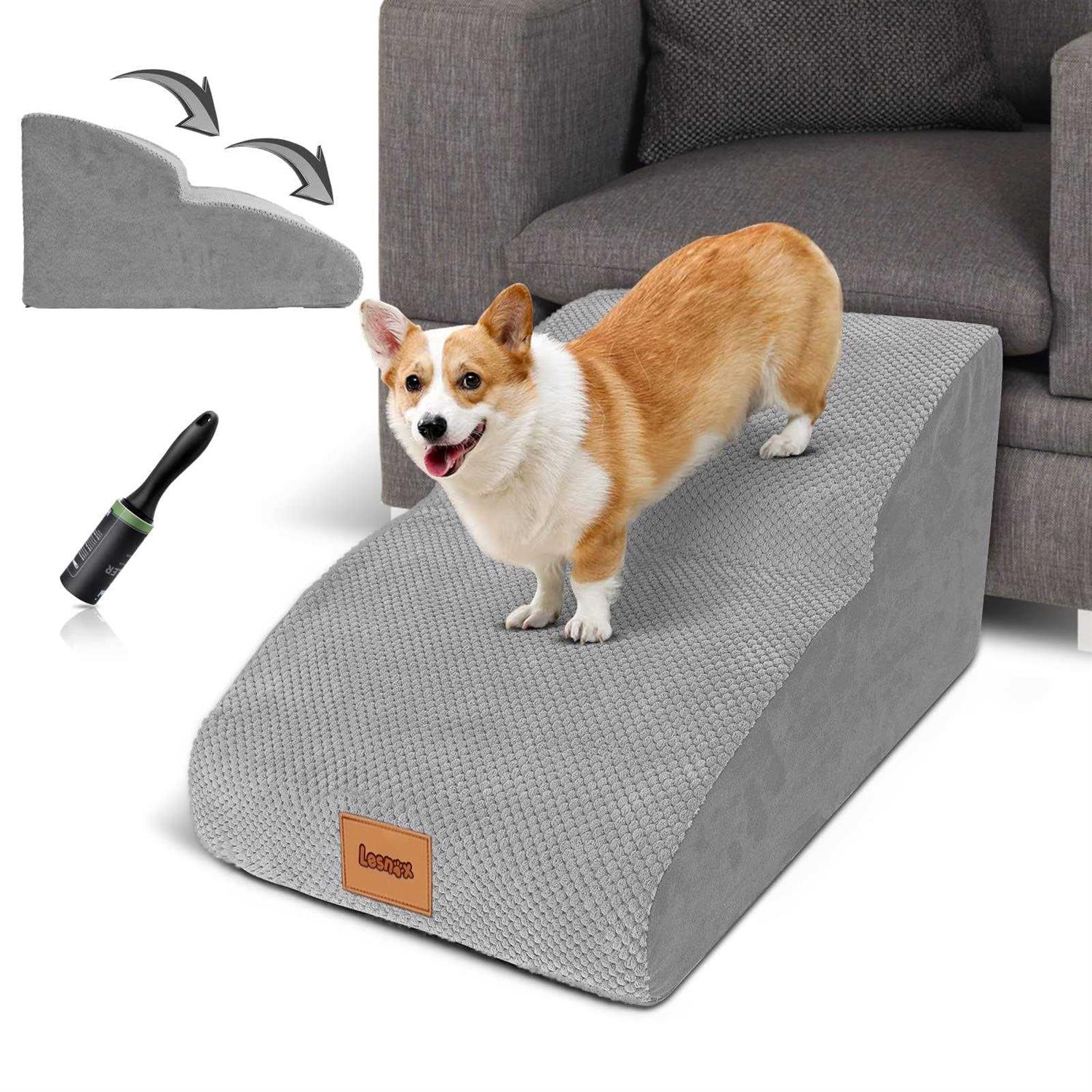 petpetssmart Extended Dog Stairs 2-Step 30D Foam Pet Stairs/Steps with Waterproof Cover - Pet Supplies online store