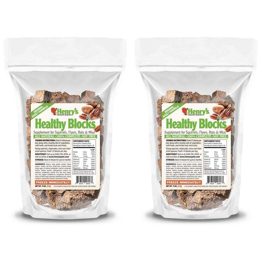 Henry's Healthy Blocks Nutritionally Complete Food for Squirrels, Flying Squirrels, and Chipmunks - Pet Supplies online store