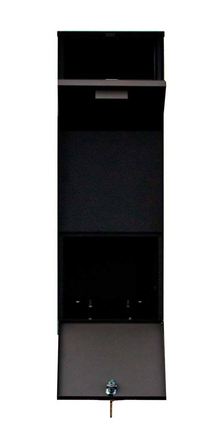 Vacation Mailbox with Post, Black I140