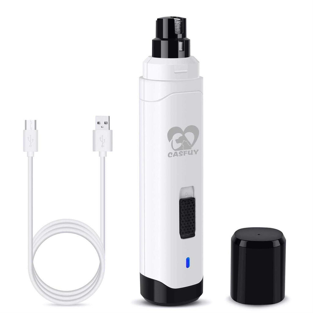 Casfuy Dog Nail Grinder Upgraded Professional 2-Speed Electric Rechargeable Pet Nail Trimmer Painless Paws Grooming &amp; Smoothing for Small Medium - Pet Supplies online store