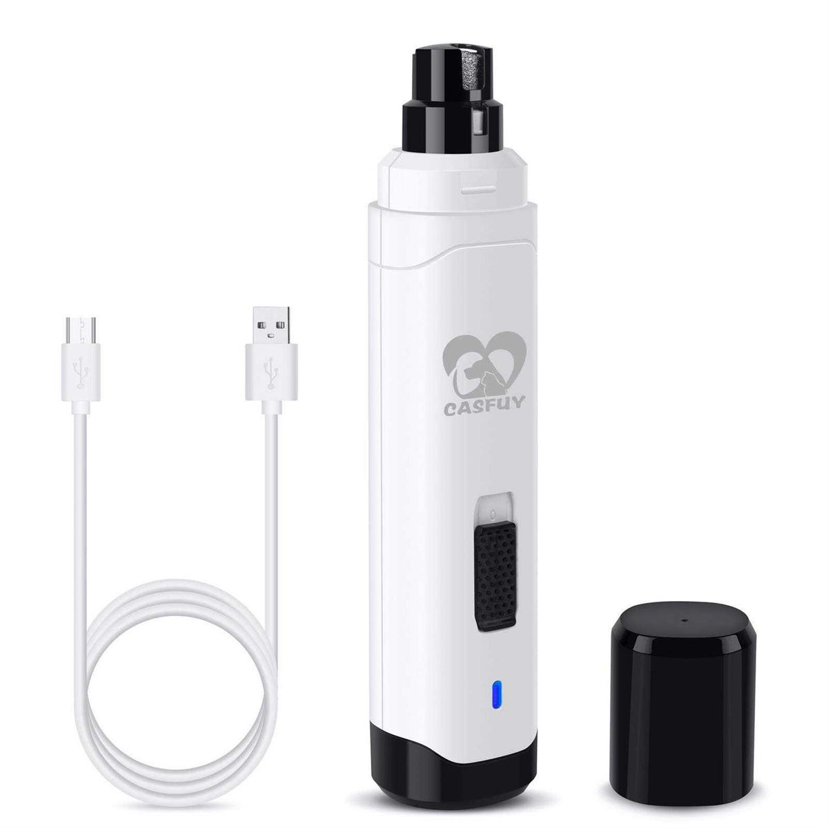 Casfuy Dog Nail Grinder Upgraded Professional 2-Speed Electric Rechargeable Pet Nail Trimmer Painless Paws Grooming &amp; Smoothing for Small Medium - Pet Supplies online store