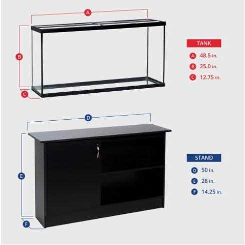 Ensemble Tank and Stand Aquarium Kit X76051