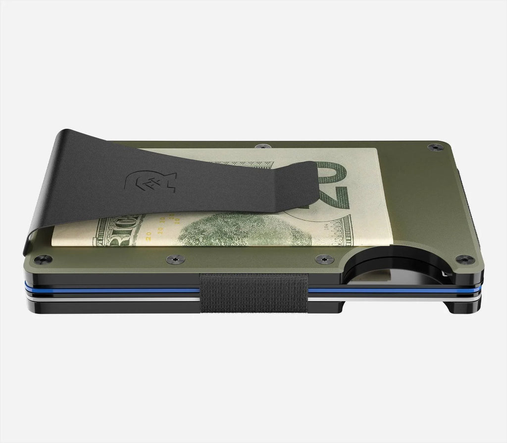 Aluminum Cash Strap Wallet - Matte Olive J912202