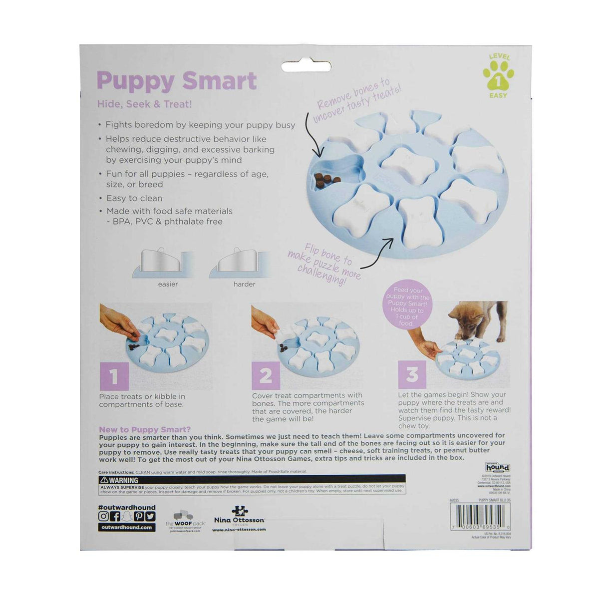 Interactive Treat Puzzle Dog Toy V977394