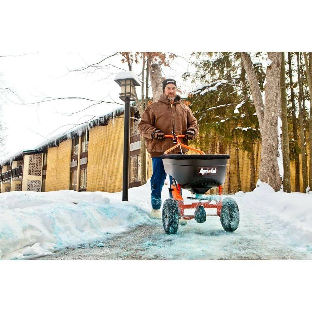 130 lb Push Broadcast Salt Spreader N883459