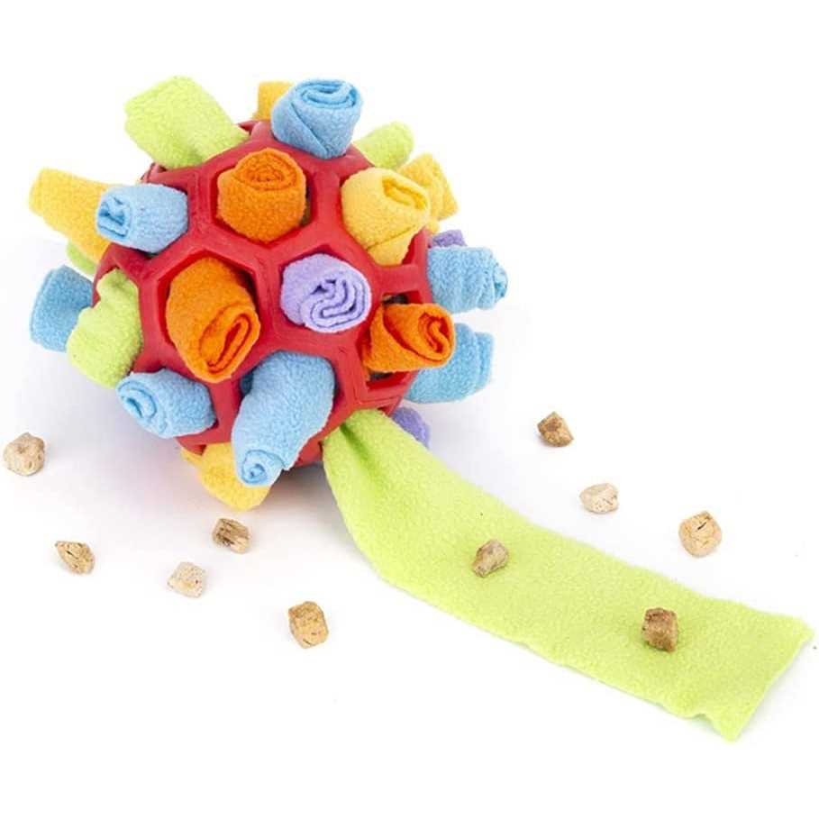 Interactive Dog Puzzle Toys Snuffle Ball Slow Feeder Training R9647