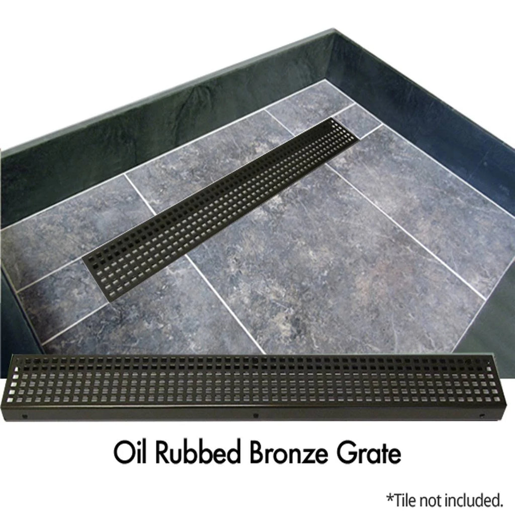 Neo-Angle Shower Base 48x22 with Oil Rubbed Bronze Y11711