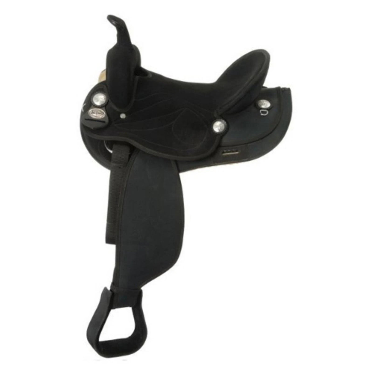 King Series Synthetic Trail Saddle with Suede Seat, Black