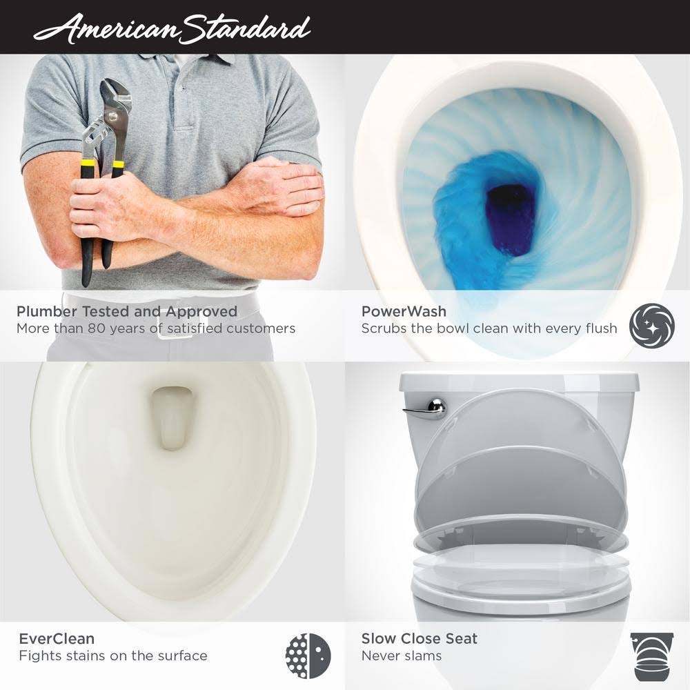 White 2-Piece Elongated Toilet, 1.28 GPF High Efficiency Single Flush Y8188