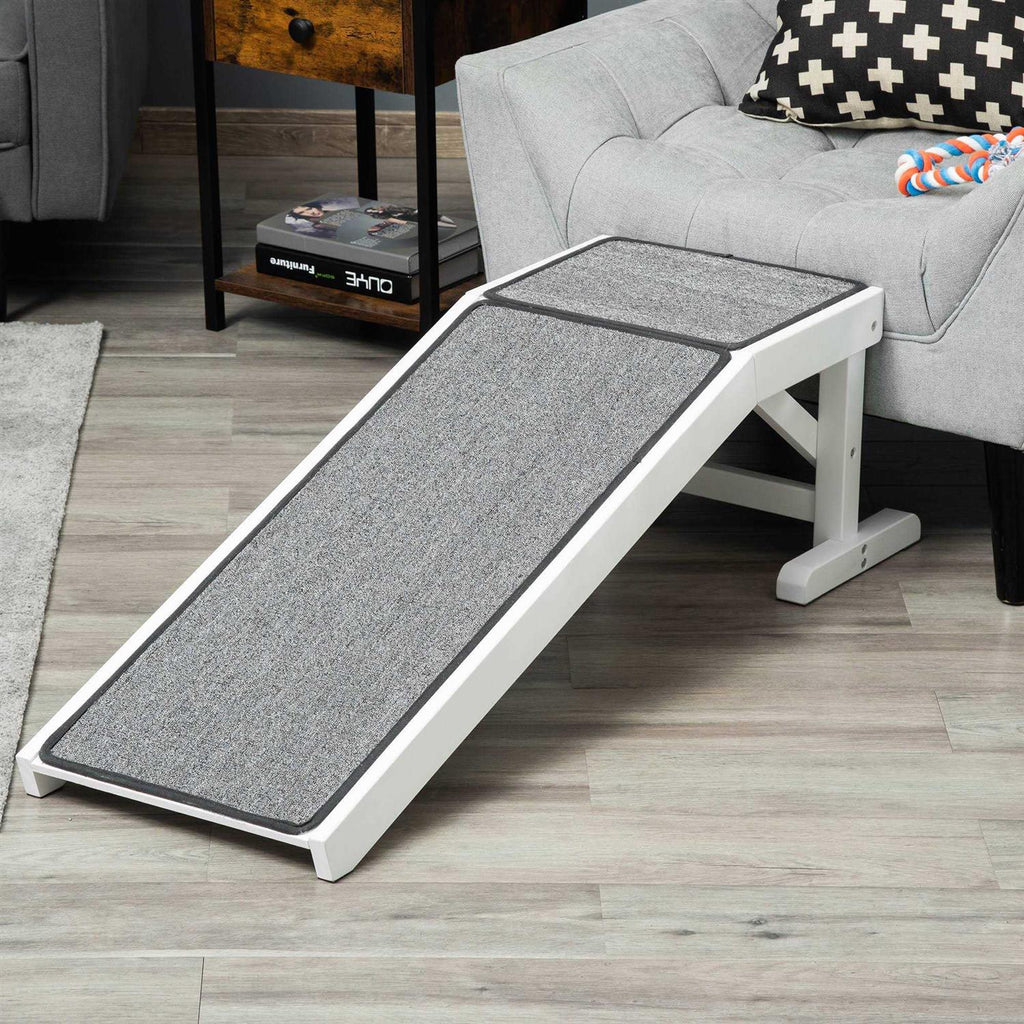 Dog Bed Ramp with Non-Slip Carpet and Top Platform Z730619