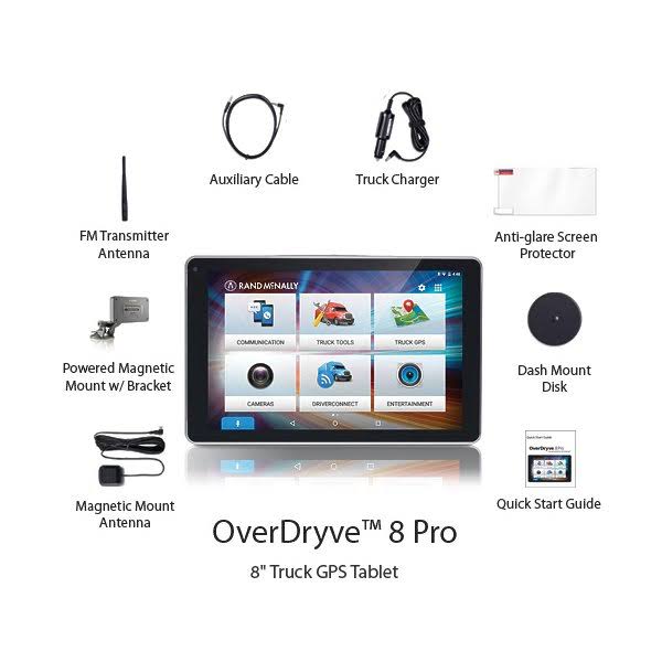 8-Inch GPS Tablet with Built-In Dashcam O323