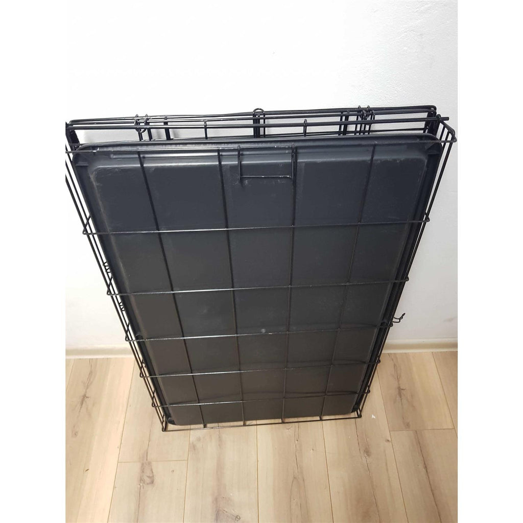Foldable Metal Wire Dog Crate with Tray P669153