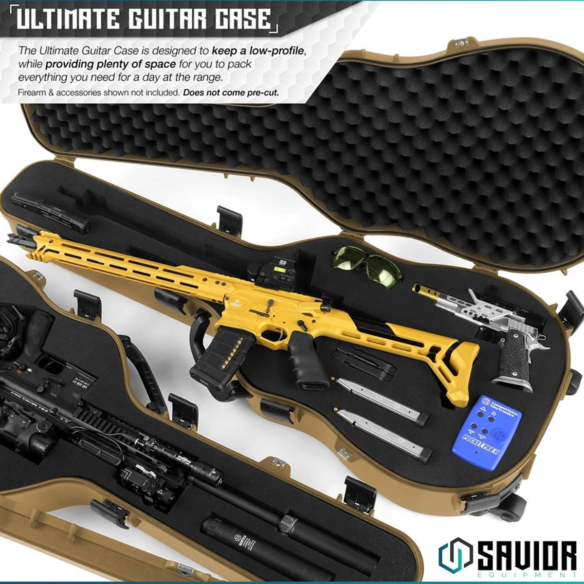 Tactical Lockable Single Rifle Foam Padded Case K60420