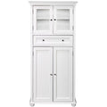 Home Decorators Collection Bathroom Linen Cabinet Drawer Storage Shelves White