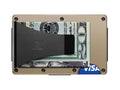 The Ridge RFID Wallet | Aluminum - Desert Tan | Cash Strap