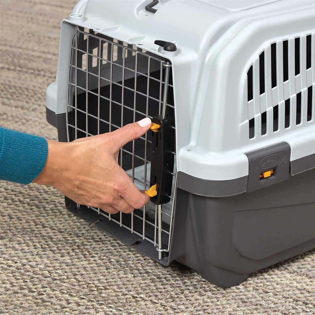 Plastic Cat Carrier with Integrated Litter Pan F829