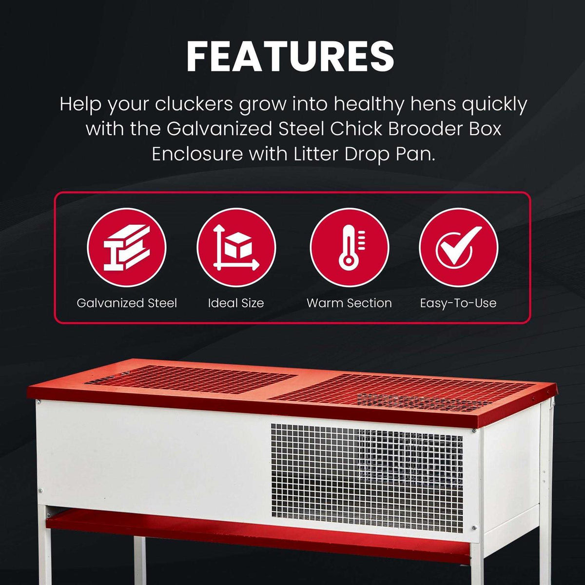 Chick Brooder Box Galvanized K122