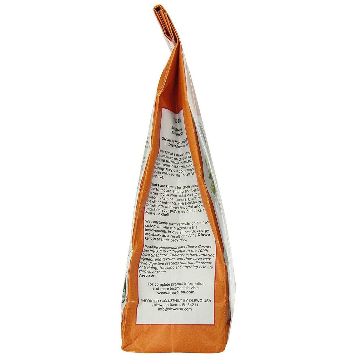Dehydrated Carrots for Dogs Fiber Supplement U4767