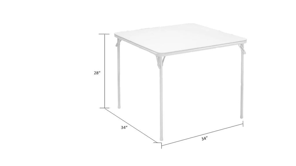 5-Piece Folding Dining Set with Card Table and 4 Fabric Padded Chairs Y9949