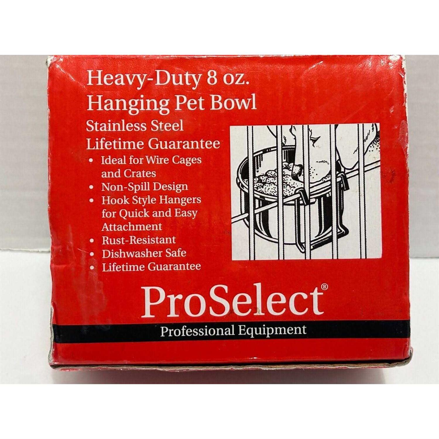 Stainless-Steel Hanging Dog Bowls for Cages and Crates, Set of 2 M224474