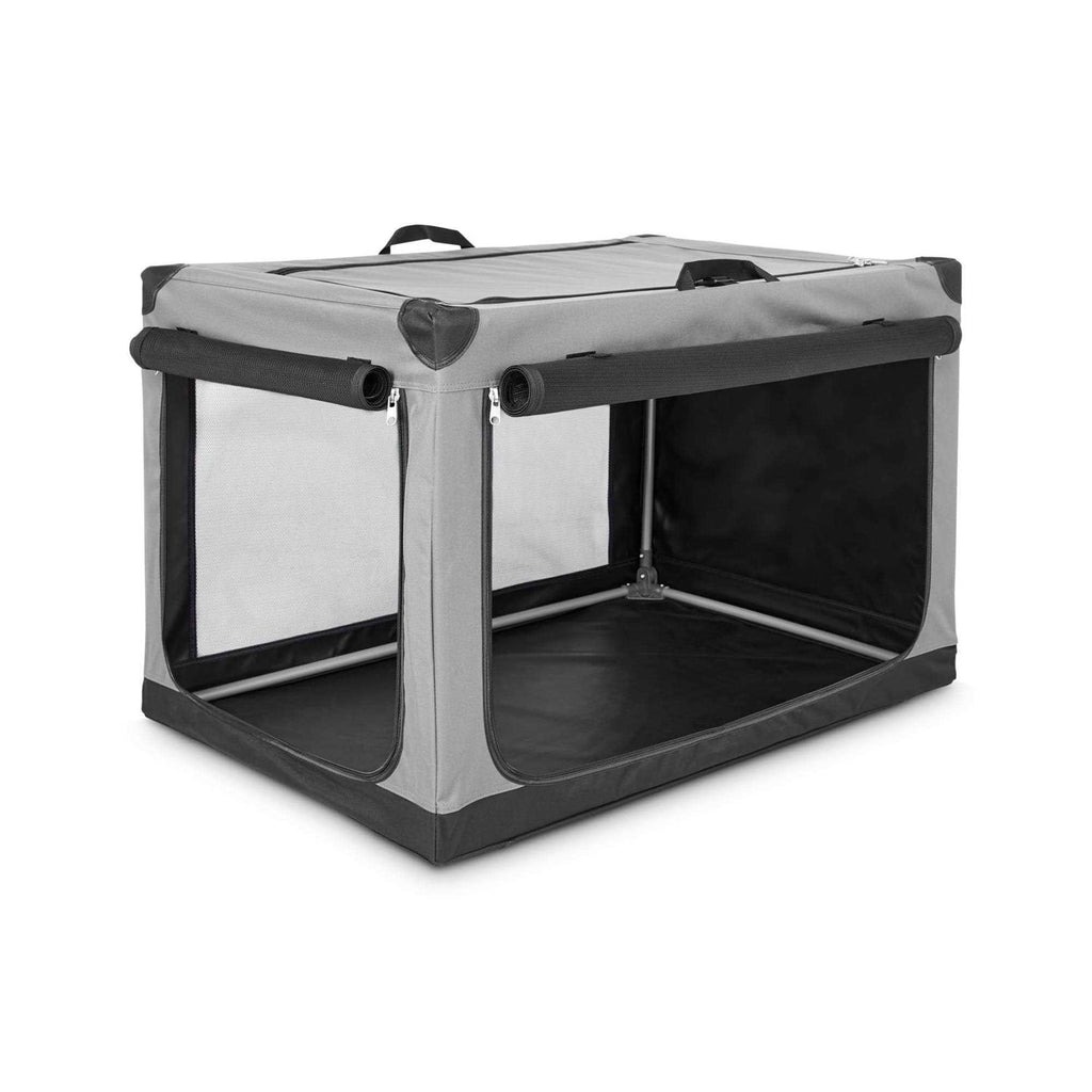 Portable Canvas Dog Crate Dark Grey F104