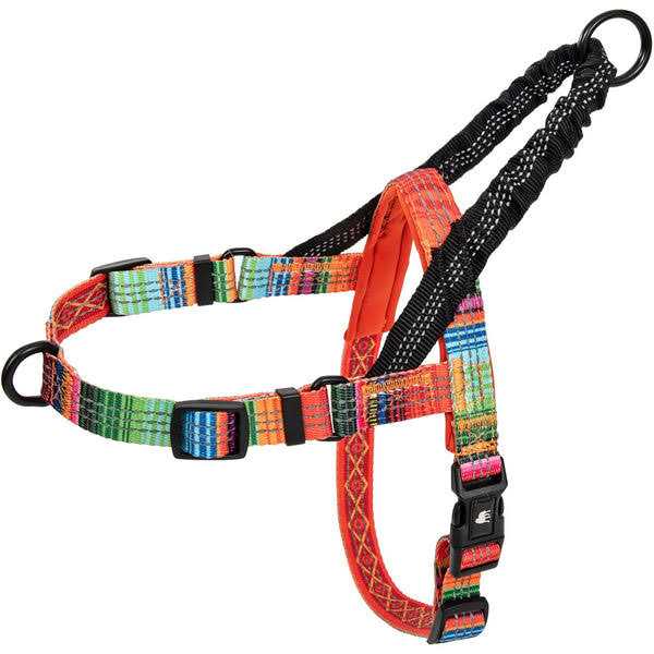 Reflective No Pull Dog Harness with Bungee Handle and Front Clip X48374