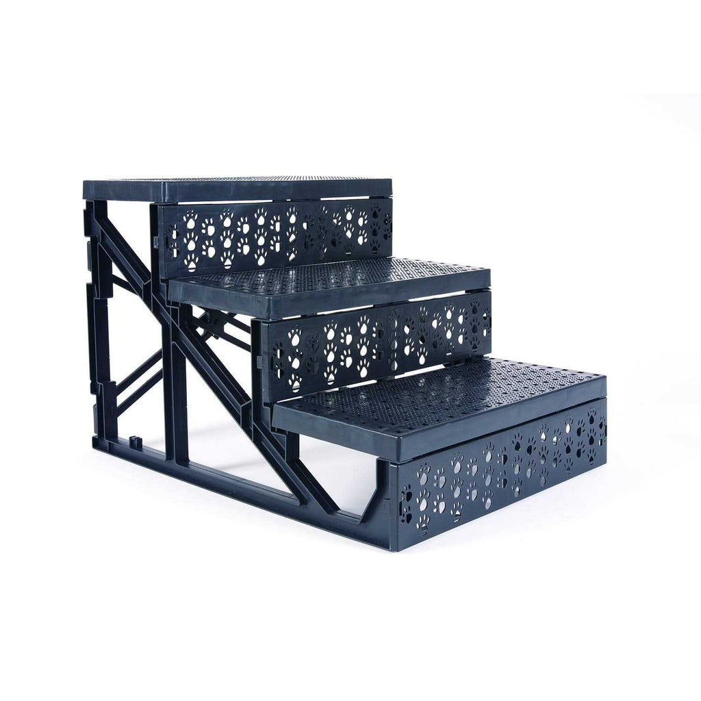 Pet Parade Three Step Dog &amp; Cat Stairs, White, Medium - Pet Supplies online store
