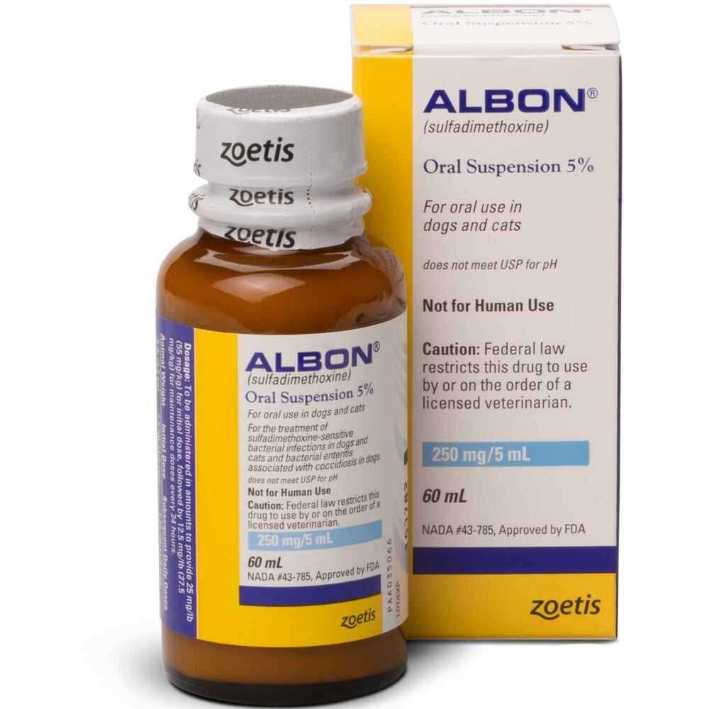 Albon 5% Oral Suspension for Pets E73578