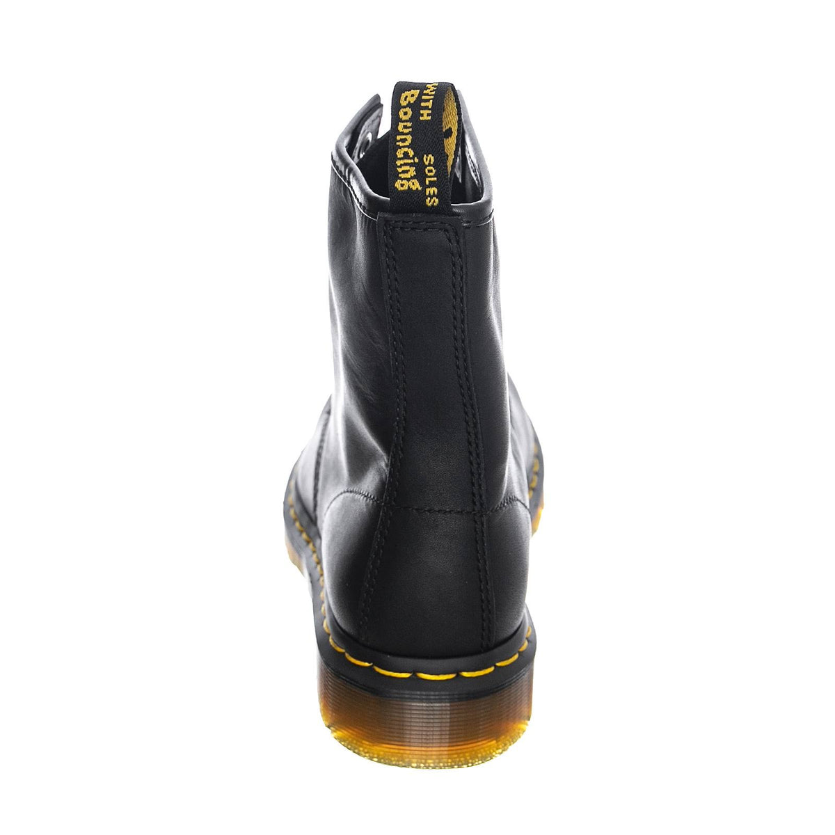 Greasy Black Leather Boot Y847
