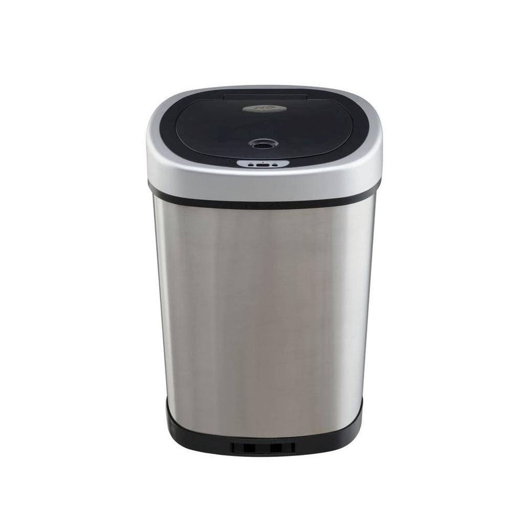 Nine Stars Dzt-42-9 Motion Sensor Oval Touchless 11.1 Gallon Trash Can