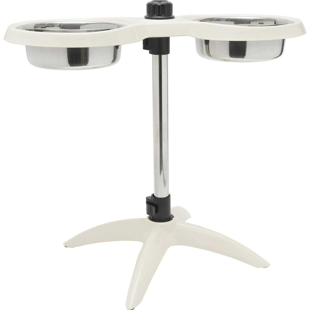 Frisco Adjustable Stainless Steel Double Elevated Dog Bowls - Pet Supplies online store