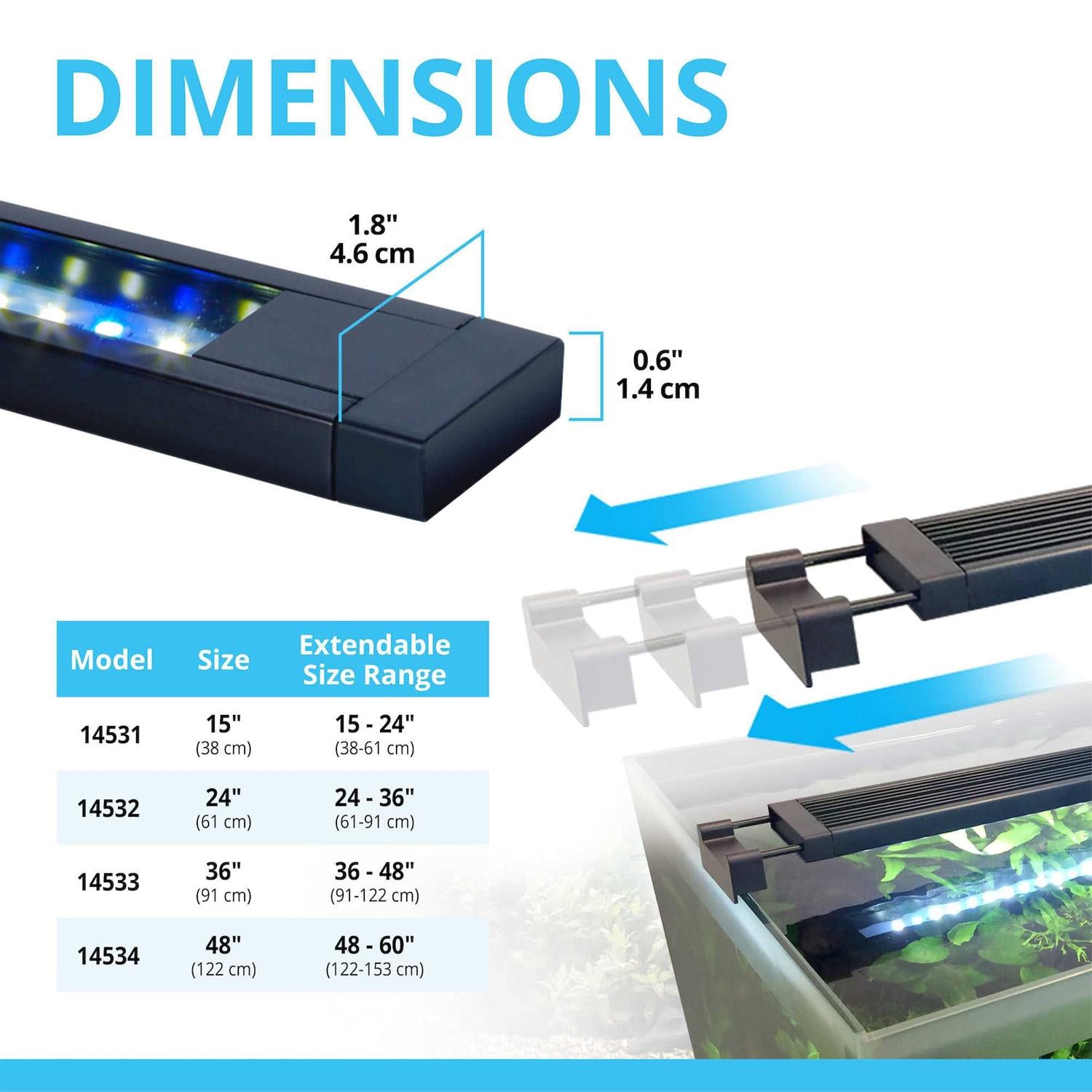 Bluetooth LED Aquarium Light Y767
