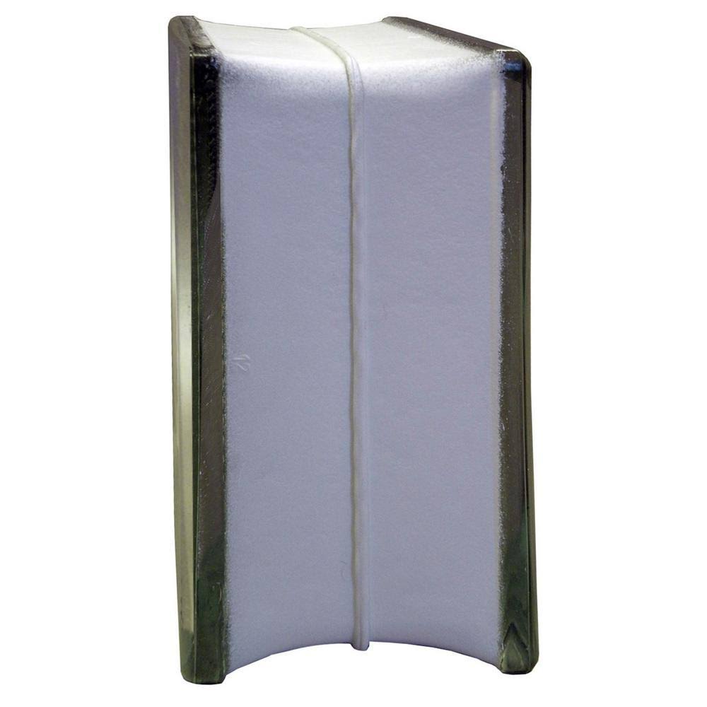 Wave Pattern Glass Block 7.75 in. x 7.75 in. x 3.12 in. (10-Pack) S774032